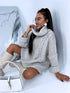 ELYNDI extended wool sweater - light beige PRE-ORDER